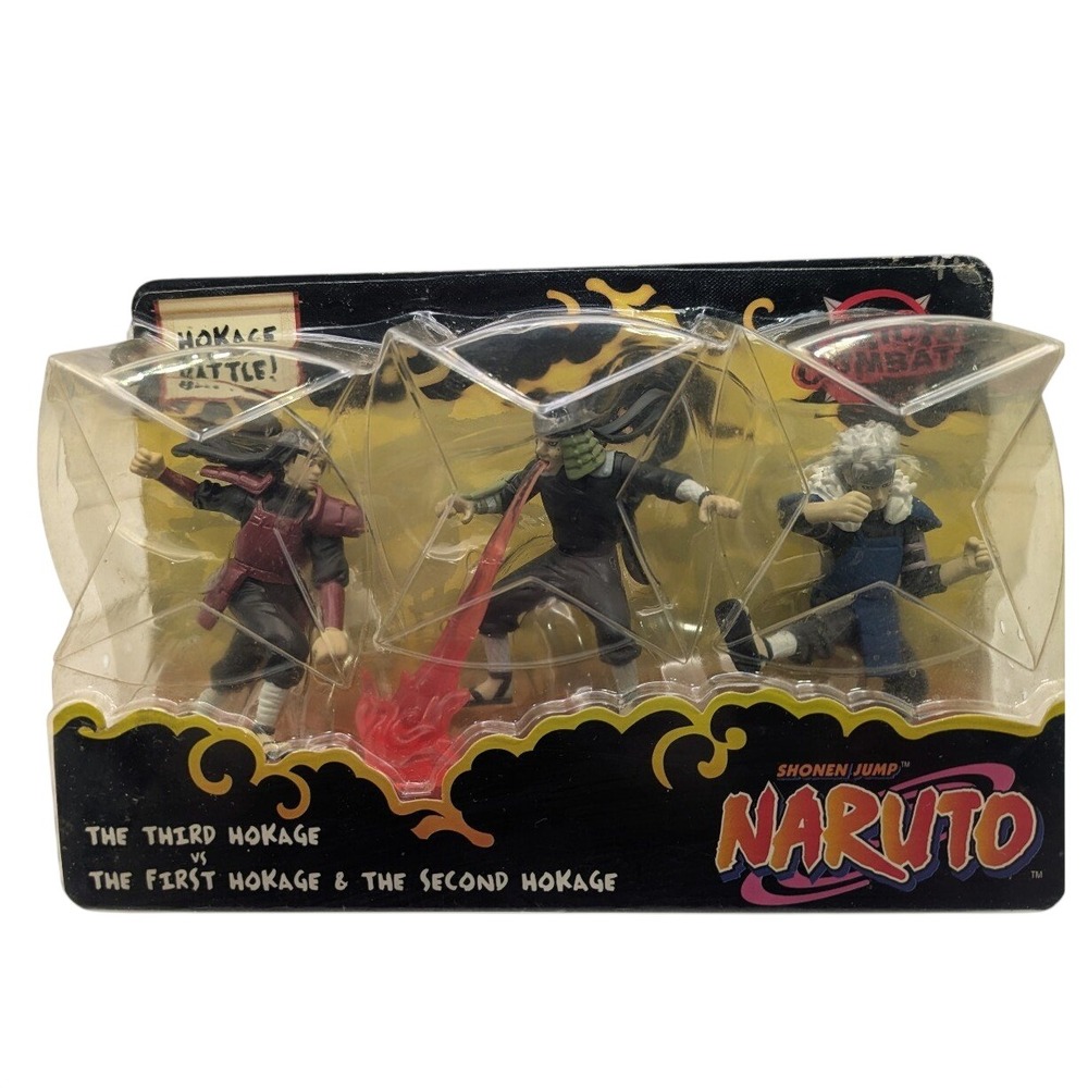 Mattel Naruto Hokage Battle 3-Pack Figures First Second Third Hokage L5403